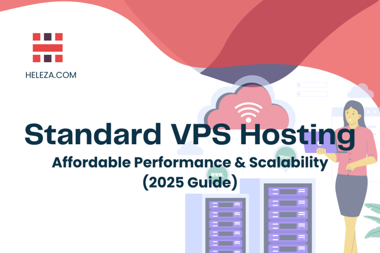 Standard VPS hosting dashboard with resource monitor